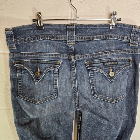 Vtg y2k Hudson signature midrise button flap pocket boot cut flare jeans READ - Picture 5 of 8